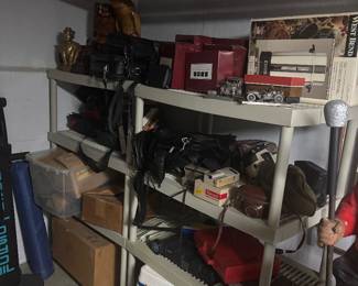 LOTS OF ITEMS IN THE BASEMENT
