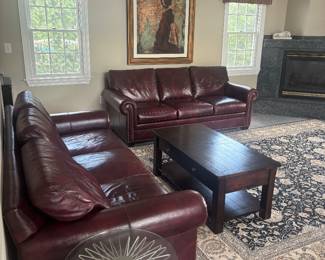 2 LEATHER SOFAS