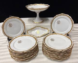 005 Antique French Gurin China Set