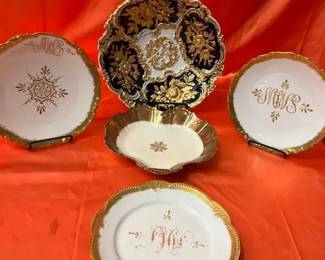 Gold Gilt Serving Pieces