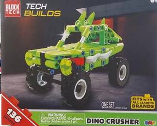 Block Tech Tech Builds Dino Crusher 136-Piece Building Set
