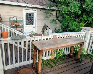 Outdoor garden table