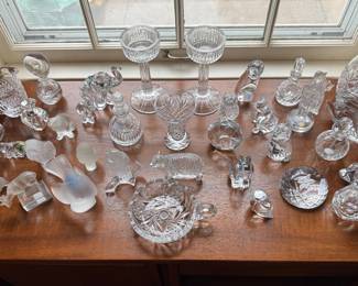 Lalique, Baccarat, Waterford, Gobel, Galway, Lenox, and more