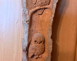 Jean Perkins - Hand Carved owls