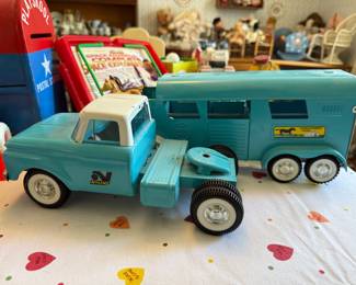 Vintage Truck and Horse Trailer