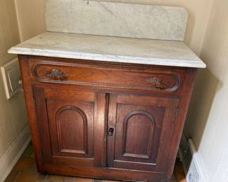 Antique Commode with Marble Top