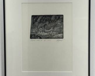 Leonid Stroganov Etching