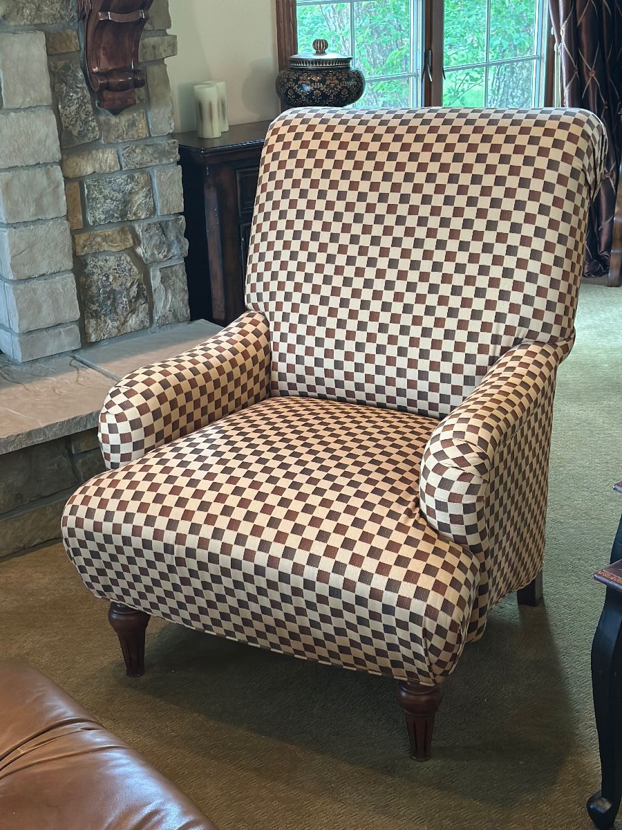 Checkerboard club chair ( pair)