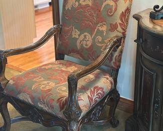 Venetian style open armchairs (pair)