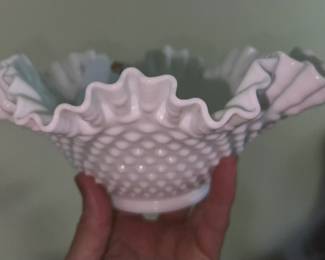 Fenton Hobnai Milk Glass Bowl