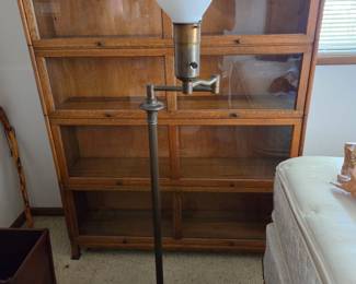 Antique barrister bookcase floor lamp