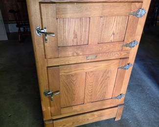 Antique Oak "ASHWOOD" Ice Box