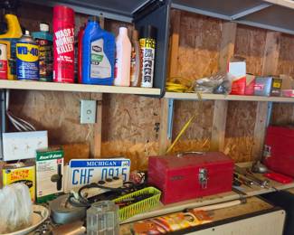 Assorted Garage and Household Supplies