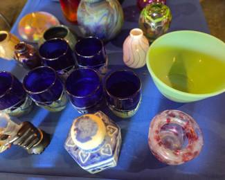 Assorted Vintage Art Glass Collection