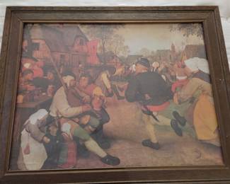 The Peasant Dance by Pieter Bruegel the Elder (Reproduction)