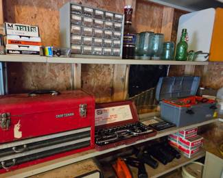 Craftsman 1/2" Drive Socket Wrench Set and Assorted Hardware