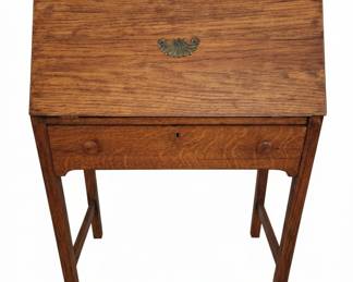 Antique Mission Oak Arts & Crafts Drop-Front Secretary Desk