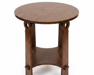 Arts and Crafts Oak Side Table
