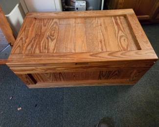 Vintage Pine Blanket Chest