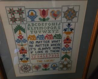 Personalized Cross-Stitch Sampler "The Lucas"