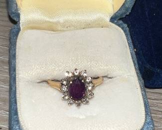 Ruby, Diamond and Gold ring