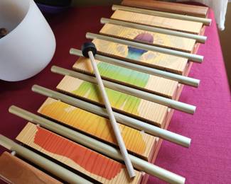 15-note tubular xylophone.
