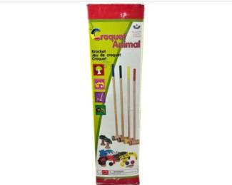Wooden Animal Croquet Set