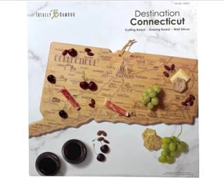 NEW! Totally Bamboo Destination Connecticut Cutting Board