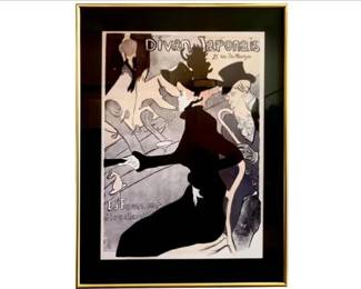 Toulouse Lautrec Framed Poster - Divan Japonais