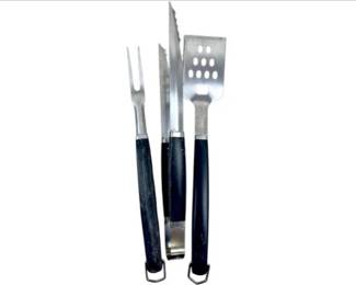 3 Piece Stainless Steel Barbecue Utensils