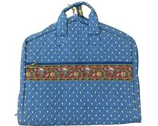 Vera Bradley French Blue Paisley Quilted Garment Bag
