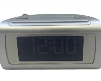 Brookstone Time Smart Self Setting Dual Alarm Clock