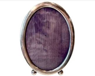 Sterling Silver Frame With Velvet Easel Backing - Signed