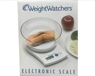 New! Weight Watchers Electronic Kitchen Scale With Glass Bowl And Food Portioning