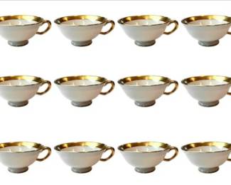 Lenox Porcelain Tea Cups With Padded Storage Zipper Box