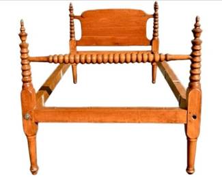 Antique Spool Post Maple Bed