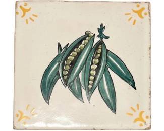 Santa Anna Portuguese Pottery Tile - Signed