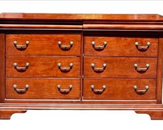Raymond & Flanagan Rossie 6 Drawer Dresser With Antique Hardware