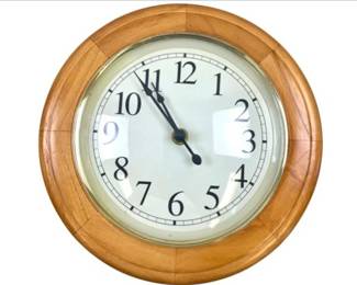 Wanfuta Classic Round Wood Clock