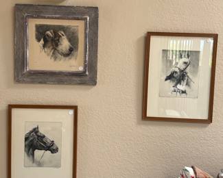 If you love, dogs and horses, there are pictures of both. Make sure you keep your eyes open because they are throughout the house. 