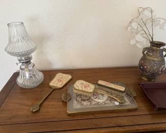 Antique dresser set