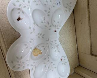 Lennox butterfly deviled eggs server