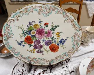 Rare Antique Meissen  platter. This is  huge!