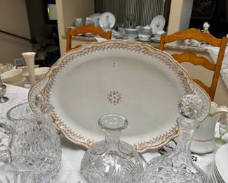 Beautiful Antique extra large platter porcelain