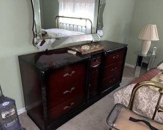 Cherry Wood Triple Dresser