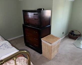 Cherry Wood Single Tall Dresser