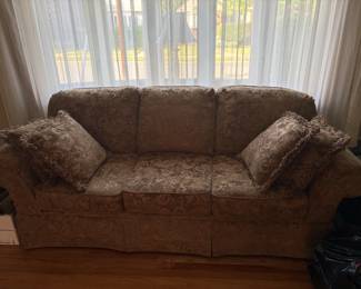 Baroque-Print Small Sofa
