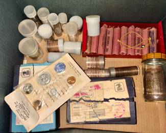 Coin collection...Silver coins, Proof sets, Pennies, etc