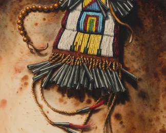 1288 Lisa Danielle Lorimer (20th Century) "Plains Companion," 1980 Watercolor on paper Signed, titled, and dated lower left: Lisa Danielle Lorimer © 1980 Sight: 13.25" H x 7.75" W Estimate: $200 - $300