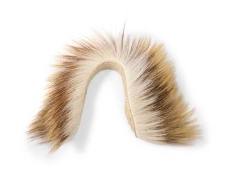 1382 A Plains porcupine hair roach Late 20th/early 21st century Woven to a braided rope base 17" L Estimate: $100 - $200